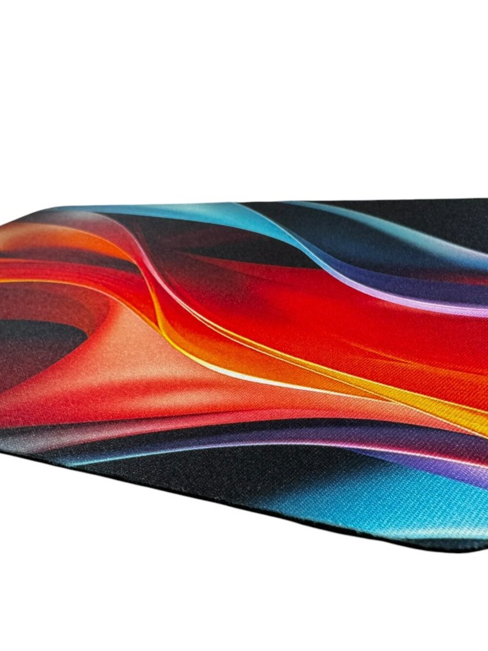 Abstract Wave Mouse Pad, Colorful Swirl Design - Picture 4 of 7